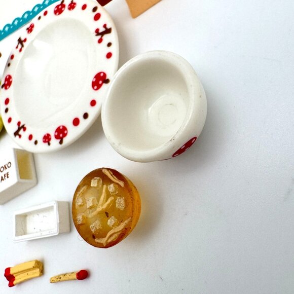 Re-Ment Kinoko Cafe Mushroom Paradise Miniature Lunch Set 5 Pasta Soup Matches - Picture 5 of 7